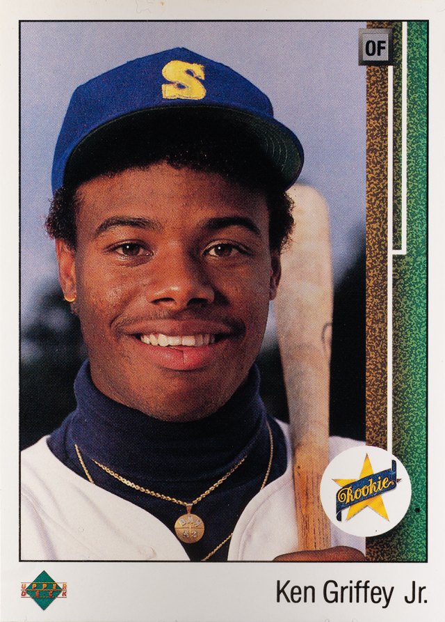 1989 Upper Deck Ken Griffey Jr. rookie card, number 1